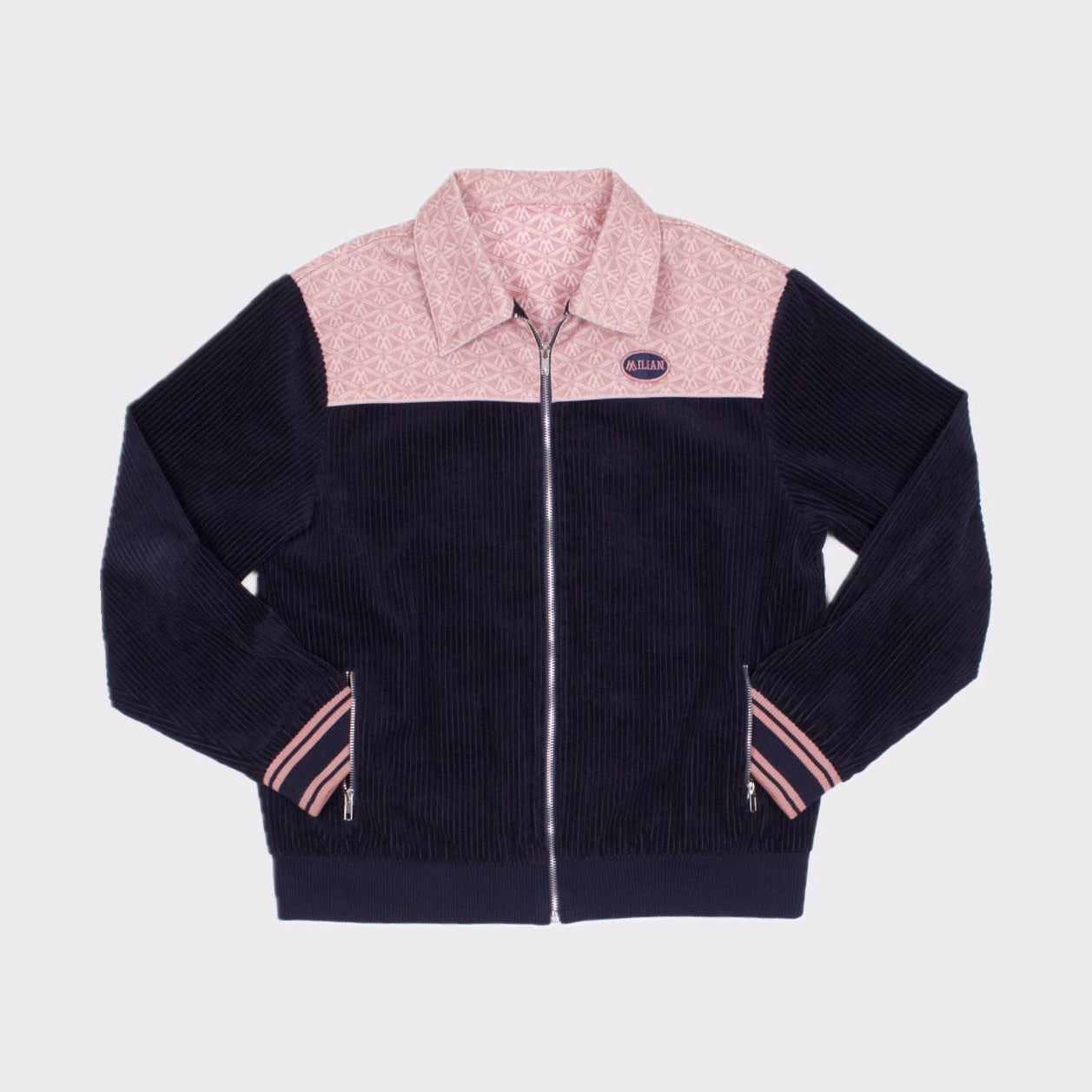 Milian Corduroy x Denim Bomber Jacket