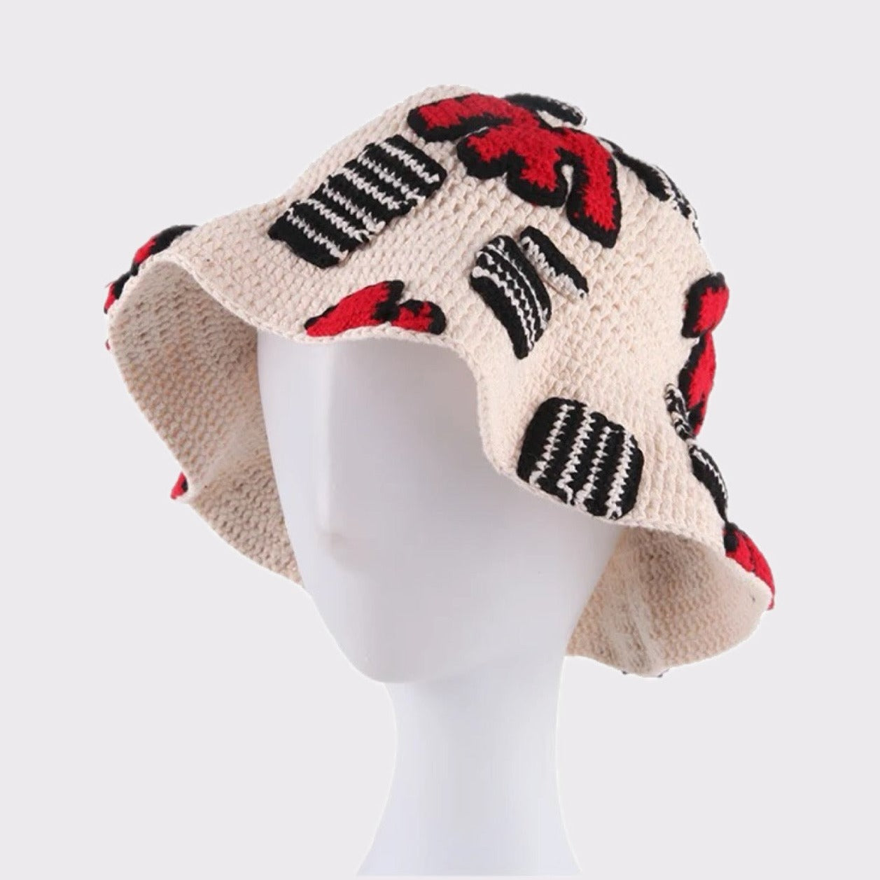 Milian Crochet Jacquard Bucket Hat